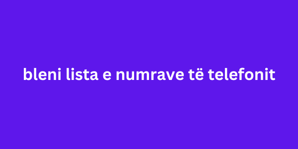 bleni lista e numrave të telefonit