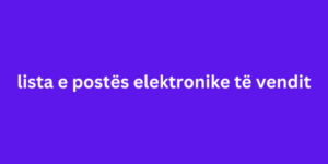 lista e postës elektronike të vendit