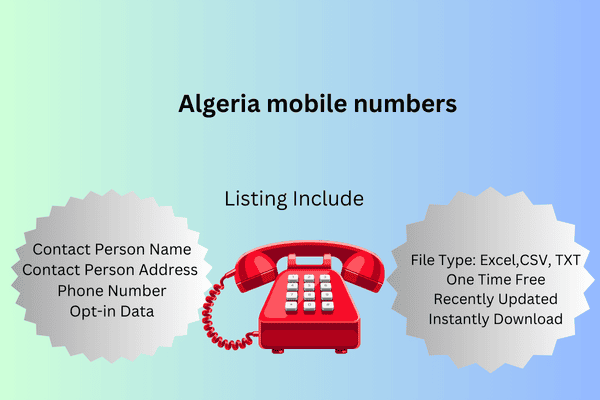 Algeria mobile numbers