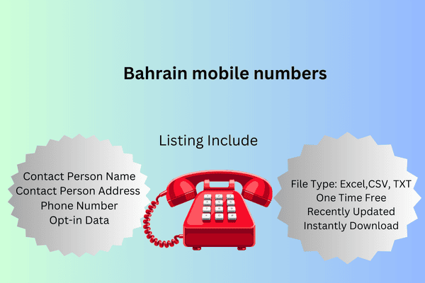 Bahrain mobile numbers